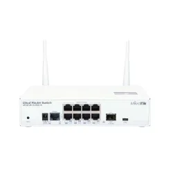 MikroTik CRS109-8G-1S-2HnD-IN | Schalter | 8x RJ45 1000Mbps, 1x SFP, 2,4GHz WiFi