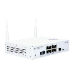 Коммутатор MikroTik CRS109-8G-1S-2HnD-IN, 8x RJ45 1000Mb/s, 1x SFP, 2.4GHz WiFi