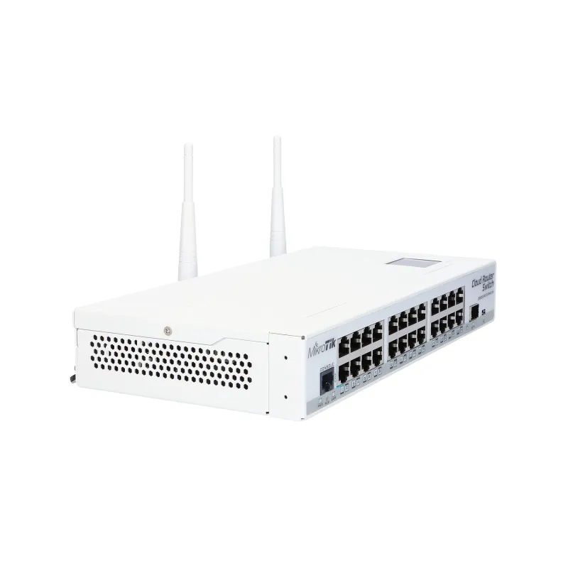 MikroTik CRS125-24G-1S-2HnD-IN Anahtar, 24x RJ45 1000Mb/s, 1x SFP, 1x USB, 2,4GHz WiFi