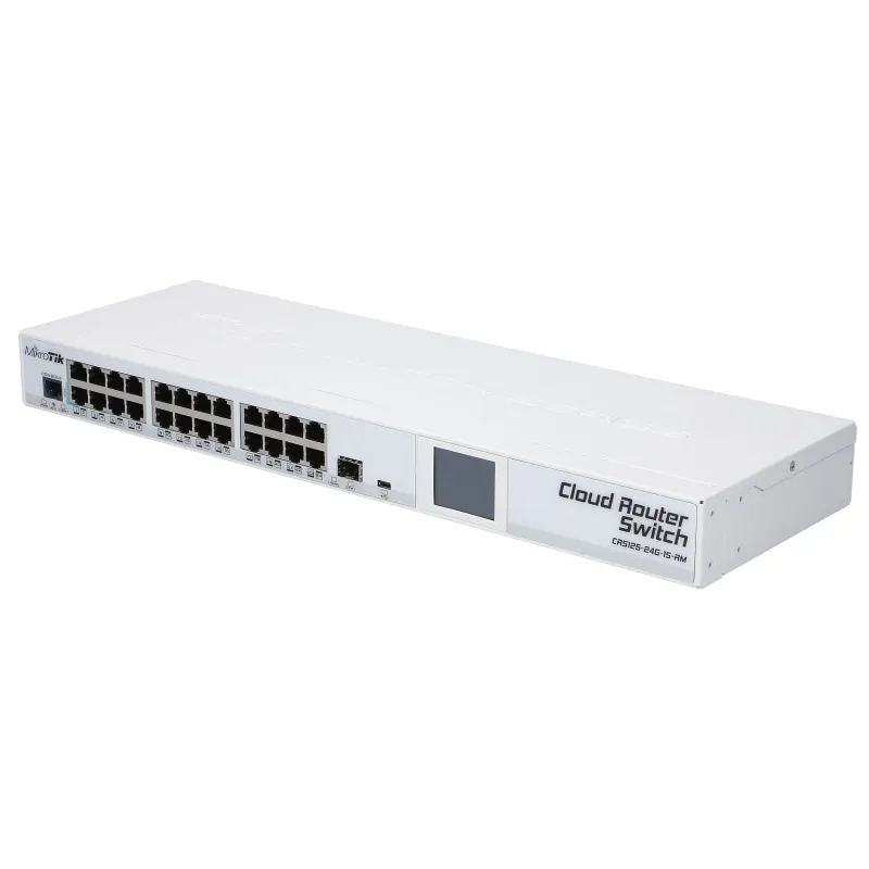 MikroTik CRS125-24G-1S-RM | Switch | 24x RJ45 1000Mb/s, 1x SFP, 1x USB