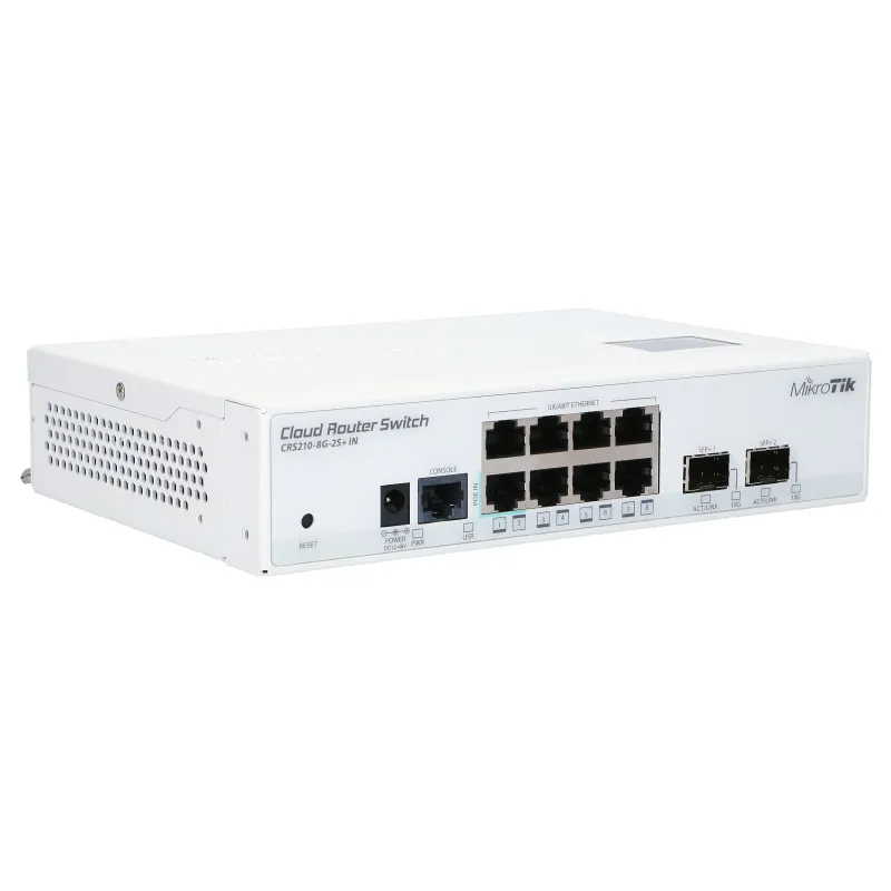 MikroTik CRS210-8G-2S+IN | Schalter | 10x RJ45 1000Mb/s, 2x SFP+