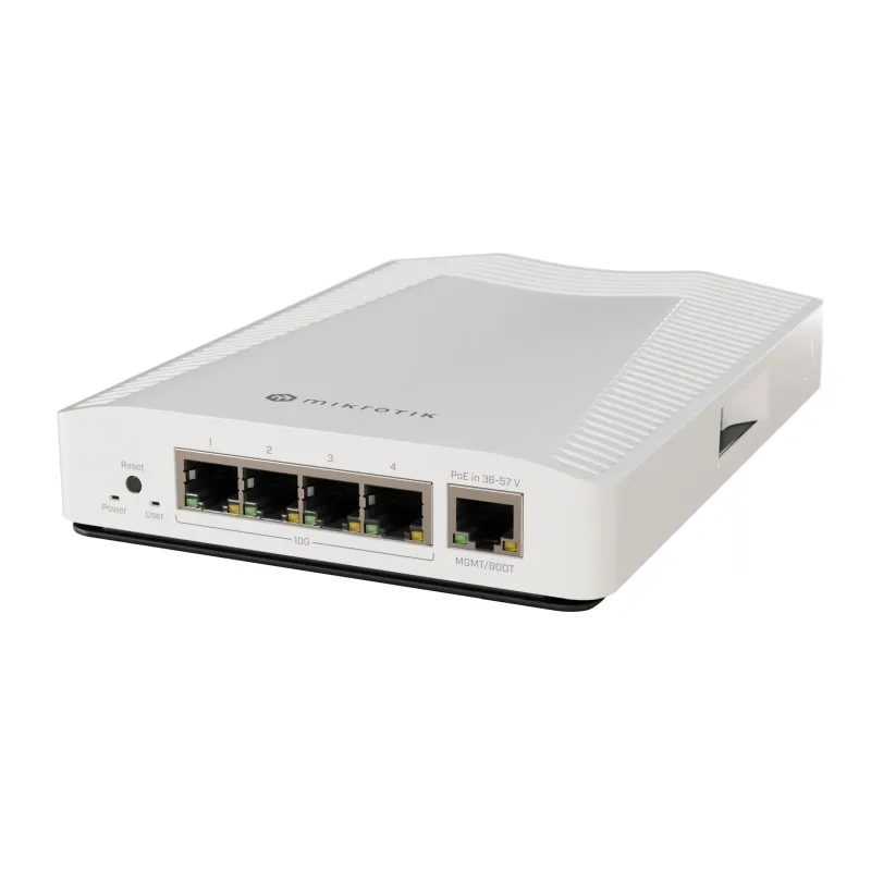 MikroTik CRS304-4XG-IN | Switch | 1x RJ45 1000Mb/s, 4x 10G RJ45, RouterOS v7