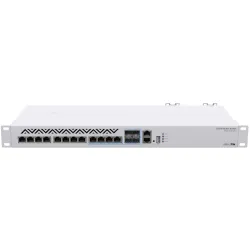 Коммутатор MikroTik CRS312-4C+8XG-RM, 12x RJ45 10 Гбит, 4x SFP+