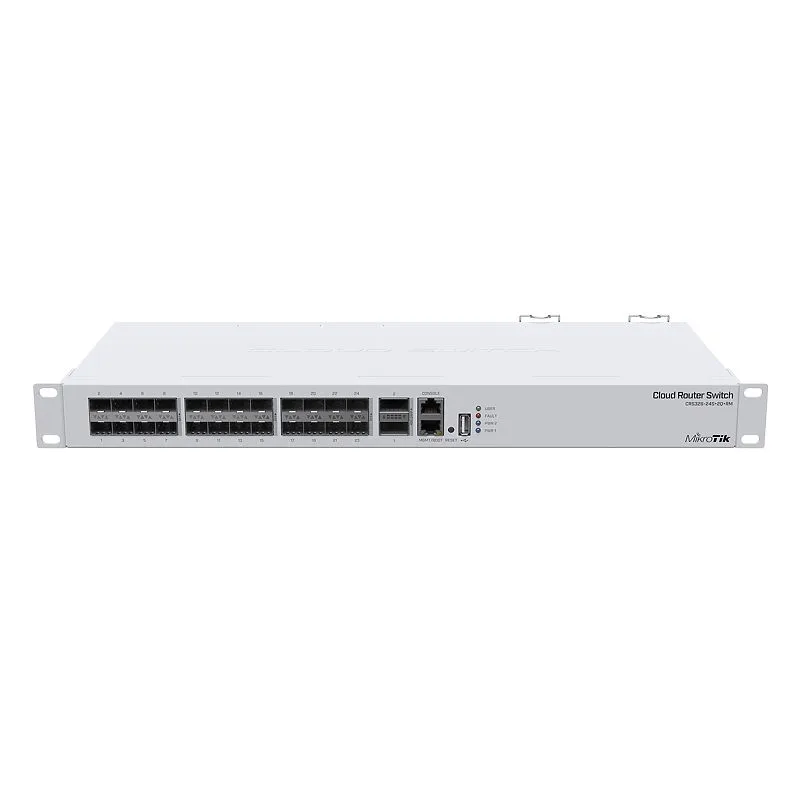 MikroTik CRS326-24S+2Q+RM UK | Schalter | 24x SFP+, 2x QSFP, 1x RJ45 100Mb/s