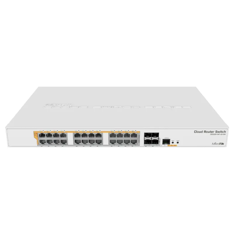 Коммутатор MikroTik CRS328-24P-4S+RM, 24x RJ45 1000Mb/s, 4x SFP+