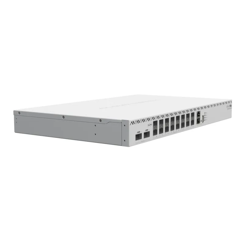 MikroTik CRS518-16XS-2XQ Switch, Bulut Yönlendirici Anahtar, 2x 100G QSFP28, 16x SFP28, 1x RJ45 100Mb/s