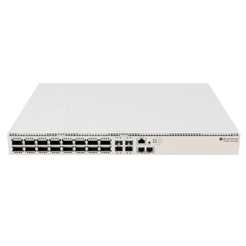 Mikrotik CRS520-4XS-16XQ-RM Anahtarı, 16x QSFP28, 4x SFP28, 2x 10G RJ45