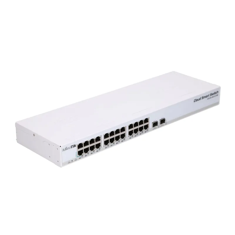 Коммутатор MikroTik CSS326-24G-2S+RM, 24x RJ45 1000Mb/s, 2x SFP+