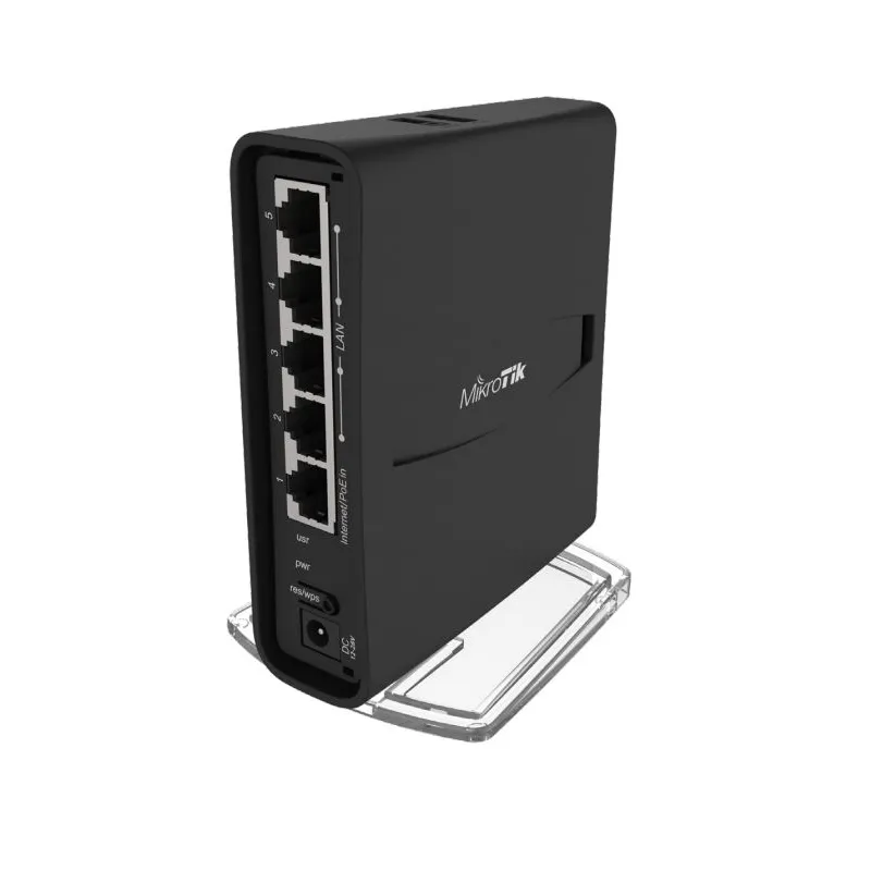 MikroTik hAP ac2 tower | WiFi Router | RBD52G-5HacD2HnD-TC, Banda Dupla, 5x RJ45 1000Mb/s, 1x USB