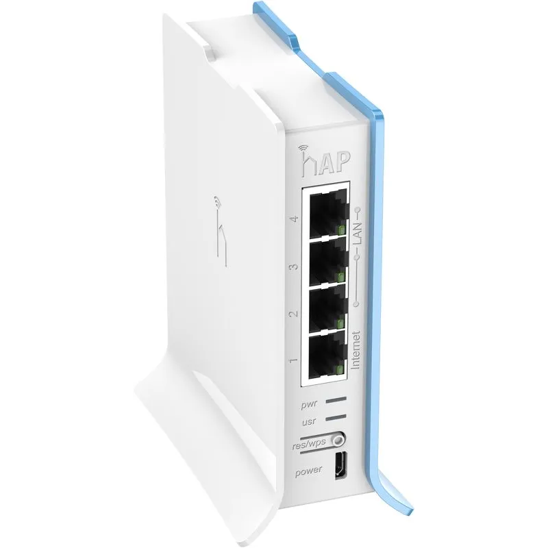 MikroTik hAP lite tower | Router WiFi | RB941-2nD-TC, 2,4GHz, 4x RJ45 100Mb/s