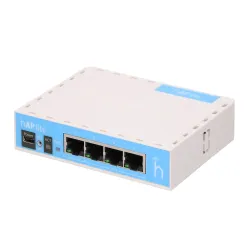 Маршрутизатор WiFi MikroTik hAP lite, RB941-2nD, 2.4GHz, 4x RJ45 100Mb/s