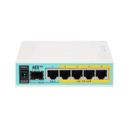 Маршрутизатор MikroTik hEX PoE, 5x RJ45 1000Mb/s, 1x SFP, 1x USB