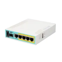 Маршрутизатор MikroTik hEX PoE, 5x RJ45 1000Mb/s, 1x SFP, 1x USB