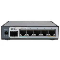 Mikrotik hEX S (2025) | Router | E60iUGS, 5x GbE RJ45, 1x SFP, PoE out, USB