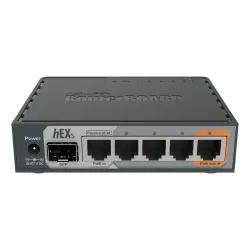 Маршрутизатор MikroTik hEX S UK, RB760IGS, 5x RJ45 1000Mb/s, 1x SFP, 1x USB
