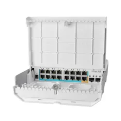 MikroTik netPower 15FR CRS318-1Fi-15Fr-2S-OUT Anahtar, 16x RJ45 100Mb/s, 2x SFP