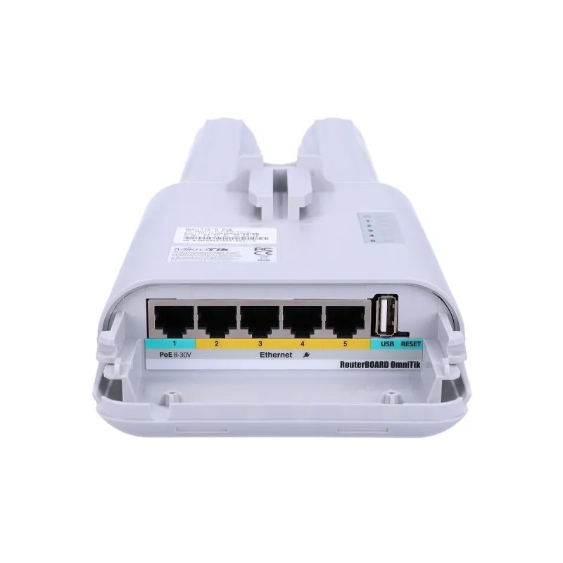 MikroTik OmniTIK 5 PoE Erişim Noktası, RBOmniTikUPA-5HnD, 5GHz, 5x RJ45 100Mb/s