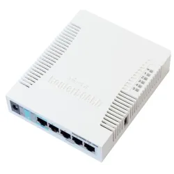MikroTik RB751G-2HnD | WiFi-Router | 2,4GHz, 5x RJ45 1000Mbps, 1x USB