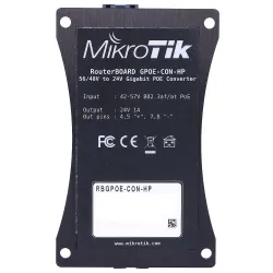 MikroTik RBGPOE-CON-HP | Konwerter napięcia | PoE, 48V do 24V