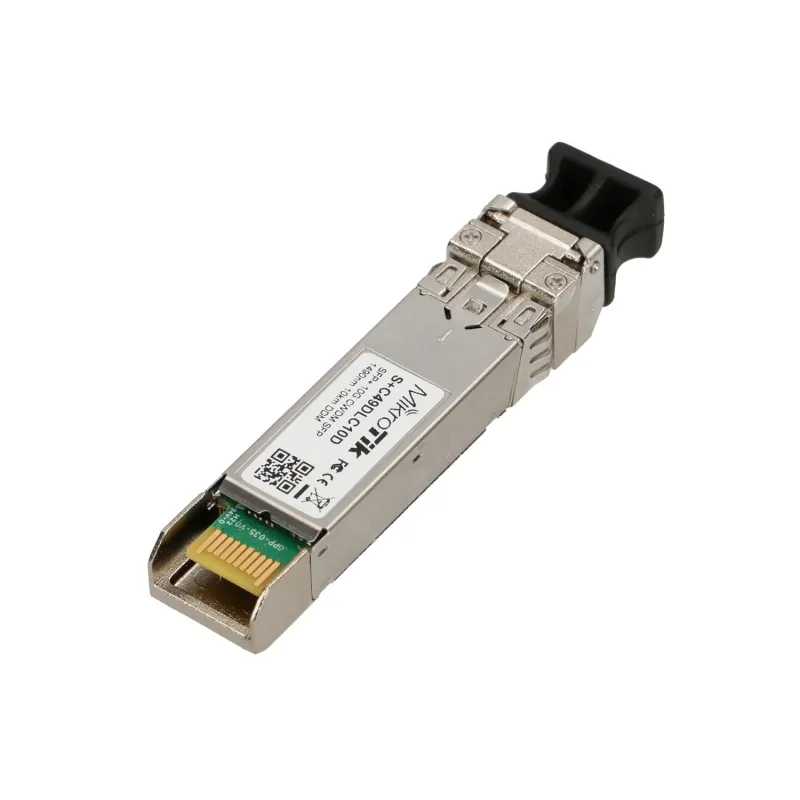 MikroTik SFP+ Modülü S+C49DLC10D, CWDM, 10Gb/s, 1490nm, 2x LC, 10km, DDM, Tek mod