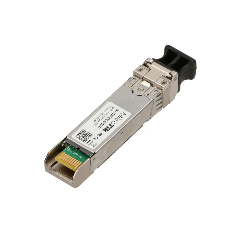 Модуль SFP+ MikroTik S+C55DLC10D, CWDM, 10Gb/s, 1550nm, 2x LC, 10km, DDM, Одномодовый
