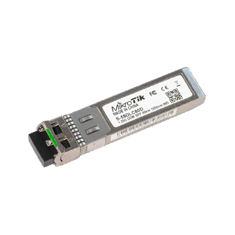 MikroTik S-55DLC80D | Modulo SFP | 1,25Gb/s, 2x LC, 1550nm, 80km, DDM, Single mode