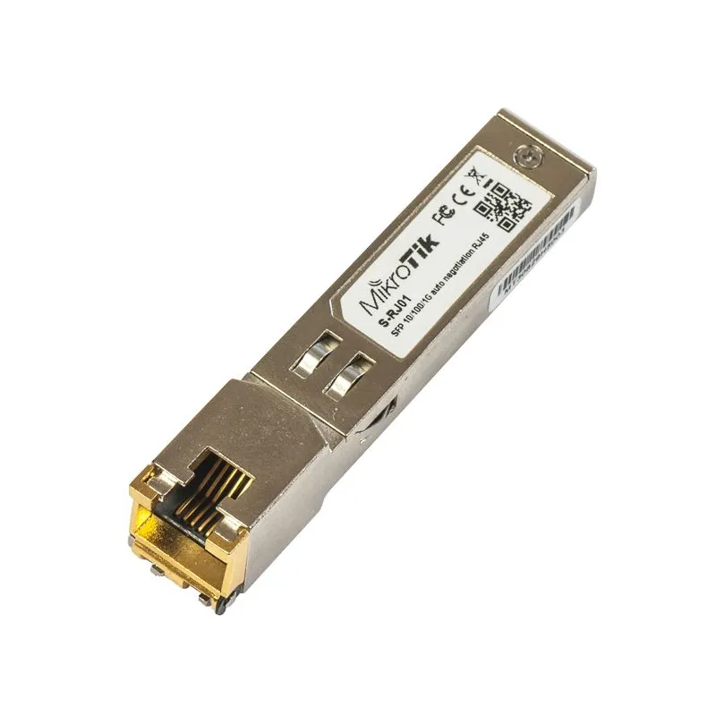 MikroTik S-RJ01 SFP Modülü, 1,25Gb/s, RJ45, 100m