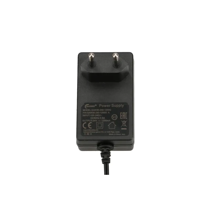 MikroTik SAW30-240-1200GA | Fonte de alimentaçao | 24 V, 1,2 A, plugue de tomada direta