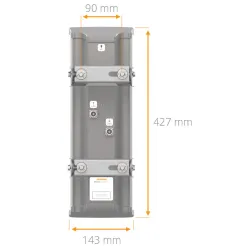 Mimosa N5-45X2 | Sector antenna | 19dBi, 45st, 4,9-6,4 GHz, 2x N-female