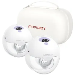 Dvojitý elektrický odsávač mléka Momcozy M5 Fialový, 160ml