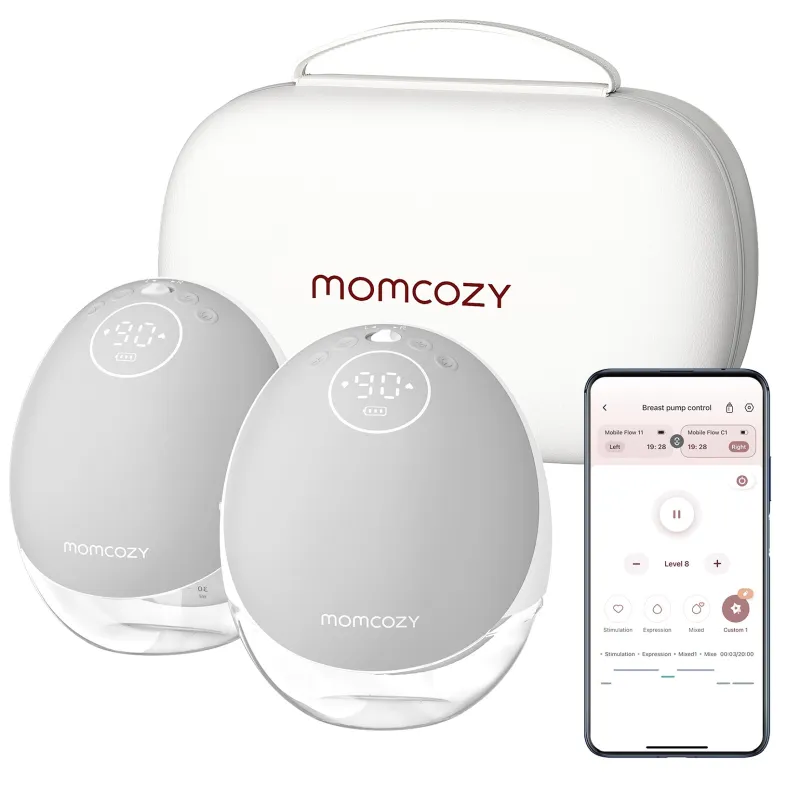 Momcozy M9 Doppelpumpe Grau, 150ml
