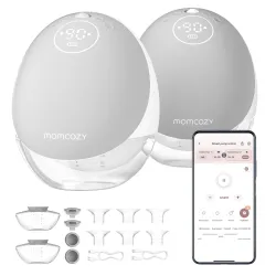 Momcozy M9 Çiftli Göğüs Pompası Gri, 150ml