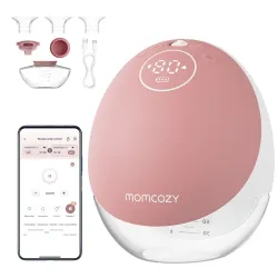 Momcozy M9 Einzelner elektrischer Milchpumpen Rot, 150ml