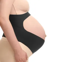 MOMCOZY PREGNANCY BELLY BAND BLACK L