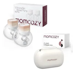 Momcozy S12 Pro Double Electric Breast Pump, Orange, 180ml