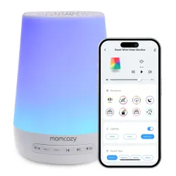 Momcozy WN02 | Lampka LED z białymi szumami | Wi-Fi, Alexa, USB-C