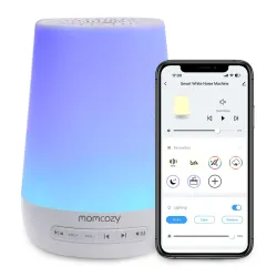Momcozy WN02 LED Nachtlicht mit Weißem Rauschen, Wi-Fi, Alexa, USB-C