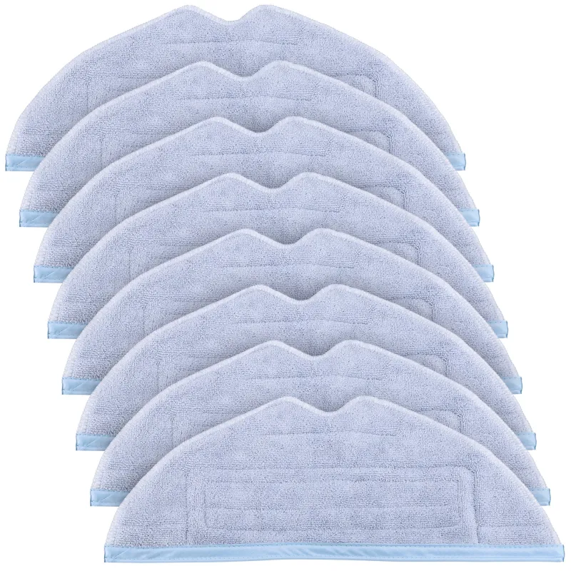 Conjunto de Mops para Robôs Aspiradores Roborock Série S, 8 Peças, S7, S7+, S7 Max, S7 Max Ultra
