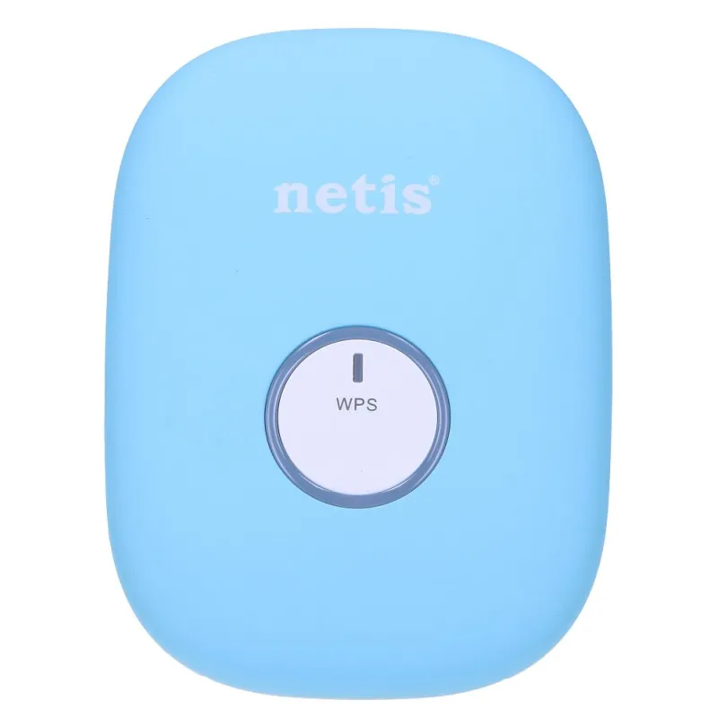Netis E1+ | Amplificador de sinal WiFi | 300Mb/s, 2,4GHz, 1x RJ45 100Mb/s, Niebieski