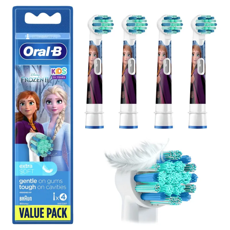 ORAL-B EB10S-4 ORAL-B FROZEN PACCO DA 4 TESTINE PER SPazzolino ELETTRICO