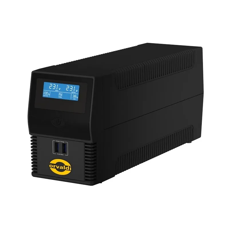 Orvaldi i650LCD USB Kesintisiz Güç Kaynağı, UPS, 600VA/360W, 7Ah, 4x IEC