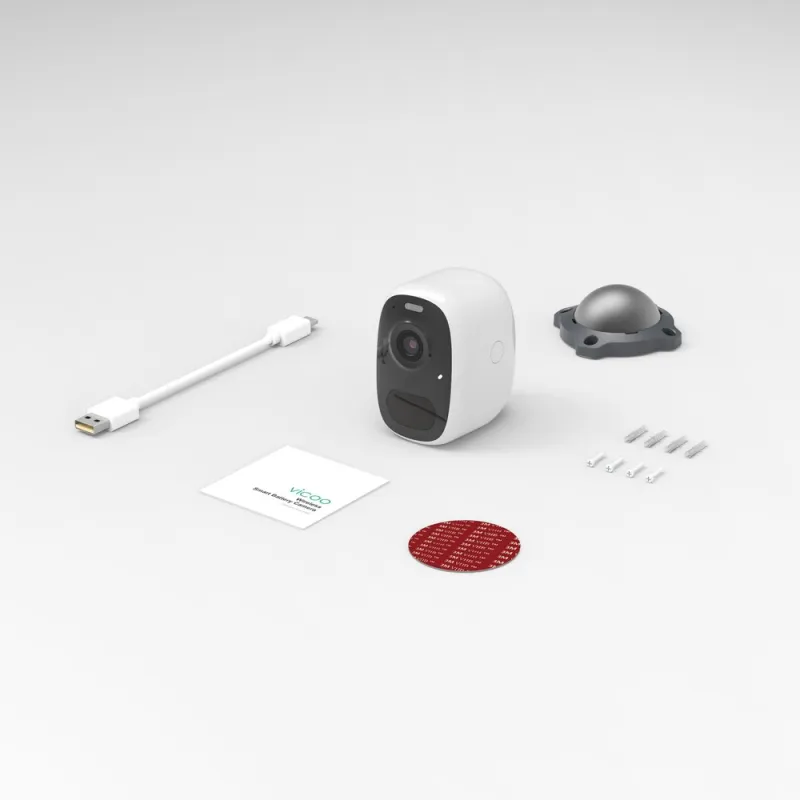 IP-камера Extralink Protector Pro, Уличная IP-камера, 2,5K, IP65, Аккумулятор 5200mAh, EC4000