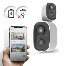 Extralink Protector | IP-Kamera | Außen-IP-Kamera, FullHD, IP65, 5200mAh, EC2000