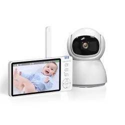 Extralink Reya | Baby monitor elettronico | MO570 con monitor da 5 pollici, VOX 2,4 GHz