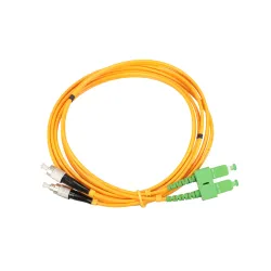 Extralink SC/APC-FC/UPC | Patchcord | Jednomodowy, Duplex, G657A1, 3mm, 2m