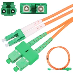 Extralink SC/APC-LC/APC | Patchcord | Multimodo, OM2, Duplex, 3mm, 5m