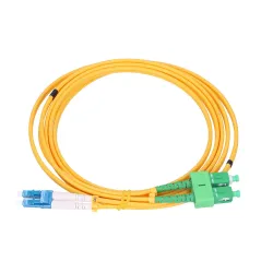 Extralink SC/APC-LC/UPC | Patchcord | Monomodo, Duplex, G652D, 3mm, 3m