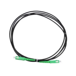 Extralink SC/APC-SC/APC Negro | Patchcord | Monomodo, Simplex, 3mm, 2m