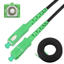 Extralink SC/APC-SC/APC Flat | Patchcord | Drop, Einzelmodus, Simplex, G.657A2, 80m