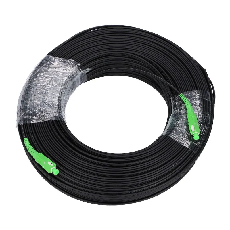 Extralink SC/APC-SC/APC Flat | Patchcord | drop, single mode, Simplex, G.657A2, 250m